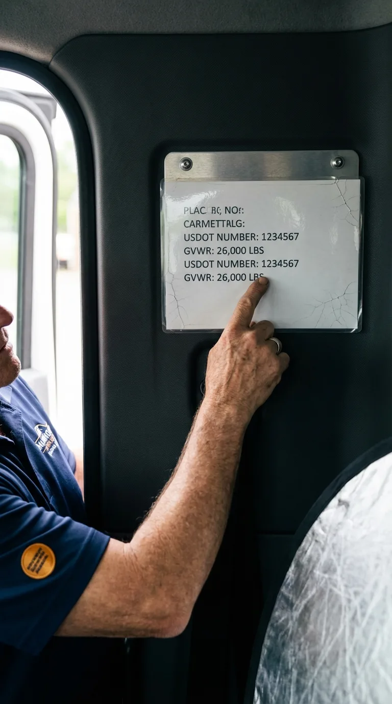 USDOT licensing placard verification in Saint Simons Island